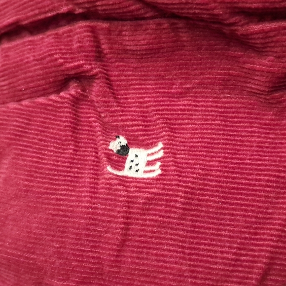 Gymboree girls 3-6 months girls dark red overalls with embroidered dalmations - Picture 4 of 7